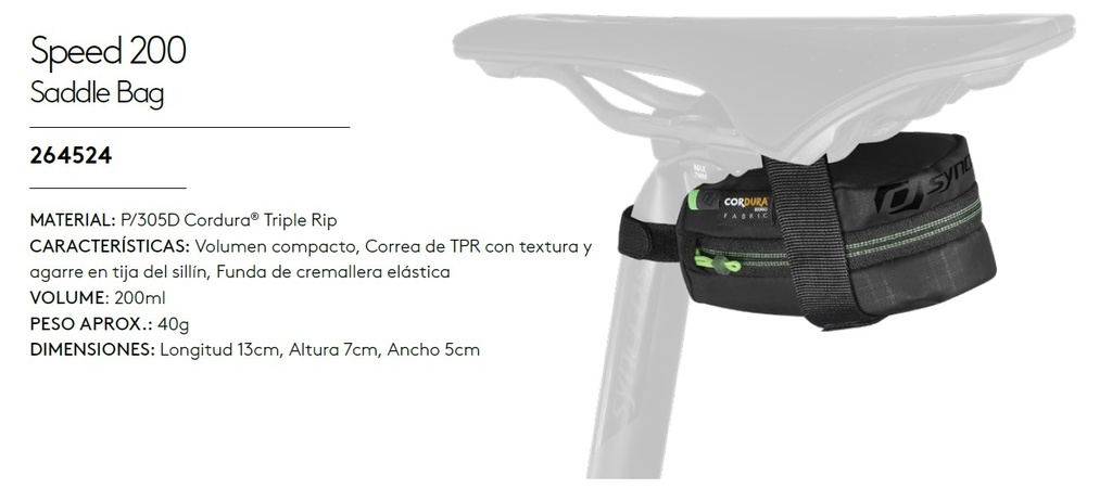 BOLSA/ASTO SYNCROS SPEED 210 STRAP NG 22