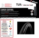 LLANTA VITTORIA CORSA CTR 700X25 TLR G2.0 TUBELESS