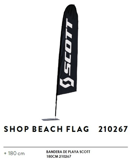 [SCO13PU33N267] BANDERA DE PLAYA SCOTT 180CM 210267
