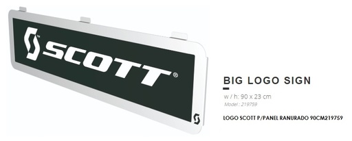 [SCOASSV219759223] LOGO SCOTT P/PANEL RANURADO 90CM219759