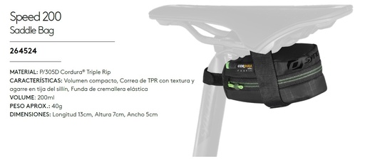 [SYNASBO524000122] BOLSA/ASTO SYNCROS SPEED 210 STRAP NG 22