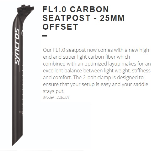 [SYNASCO381013555] POSTE ASTO SYNCROS FL1.0CAR OFFSET27.2NG
